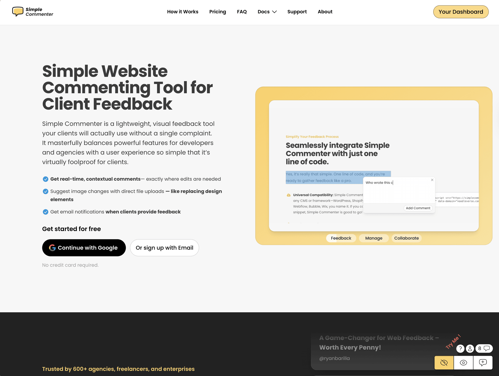 Simple Commenter - Comment Management System